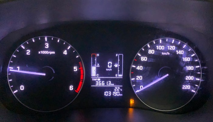 2016 Hyundai Creta SX 1.6 DIESEL, Diesel, Manual, 1,03,190 km, Odometer Image