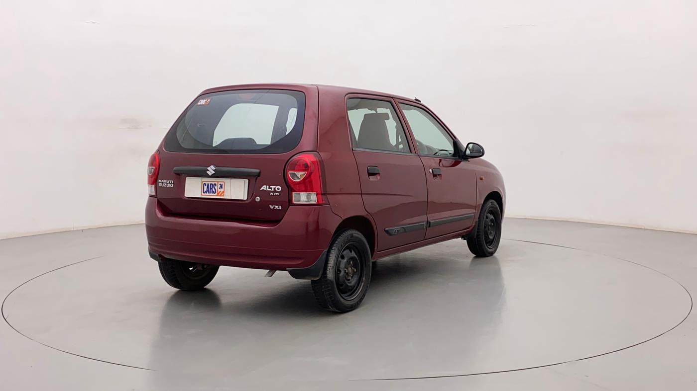 2011 Maruti Alto K10 VXI, Petrol, Manual, 77,740 km, Right Back Diagonal