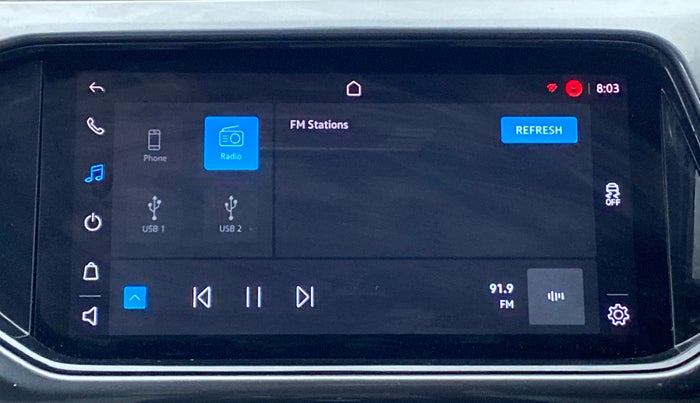 2022 Volkswagen TAIGUN TOPLINE  1.0 TSI AT, Petrol, Automatic, 8,456 km, Infotainment System