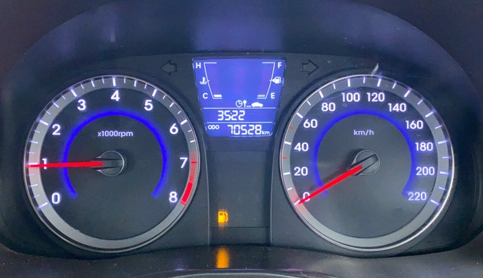 2014 Hyundai Verna FLUIDIC 1.4 VTVT, Petrol, Manual, 70,923 km, Odometer Image