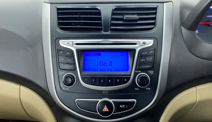 2014 Hyundai Verna FLUIDIC 1.4 VTVT, Petrol, Manual, 70,923 km, Air Conditioner