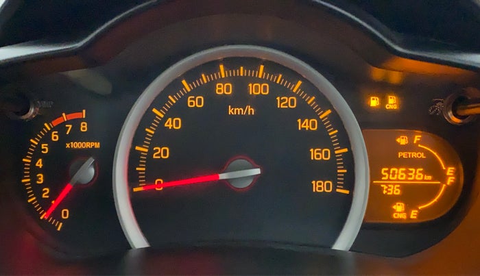 2019 Maruti Celerio VXI CNG D, CNG, Manual, 50,764 km, Odometer Image