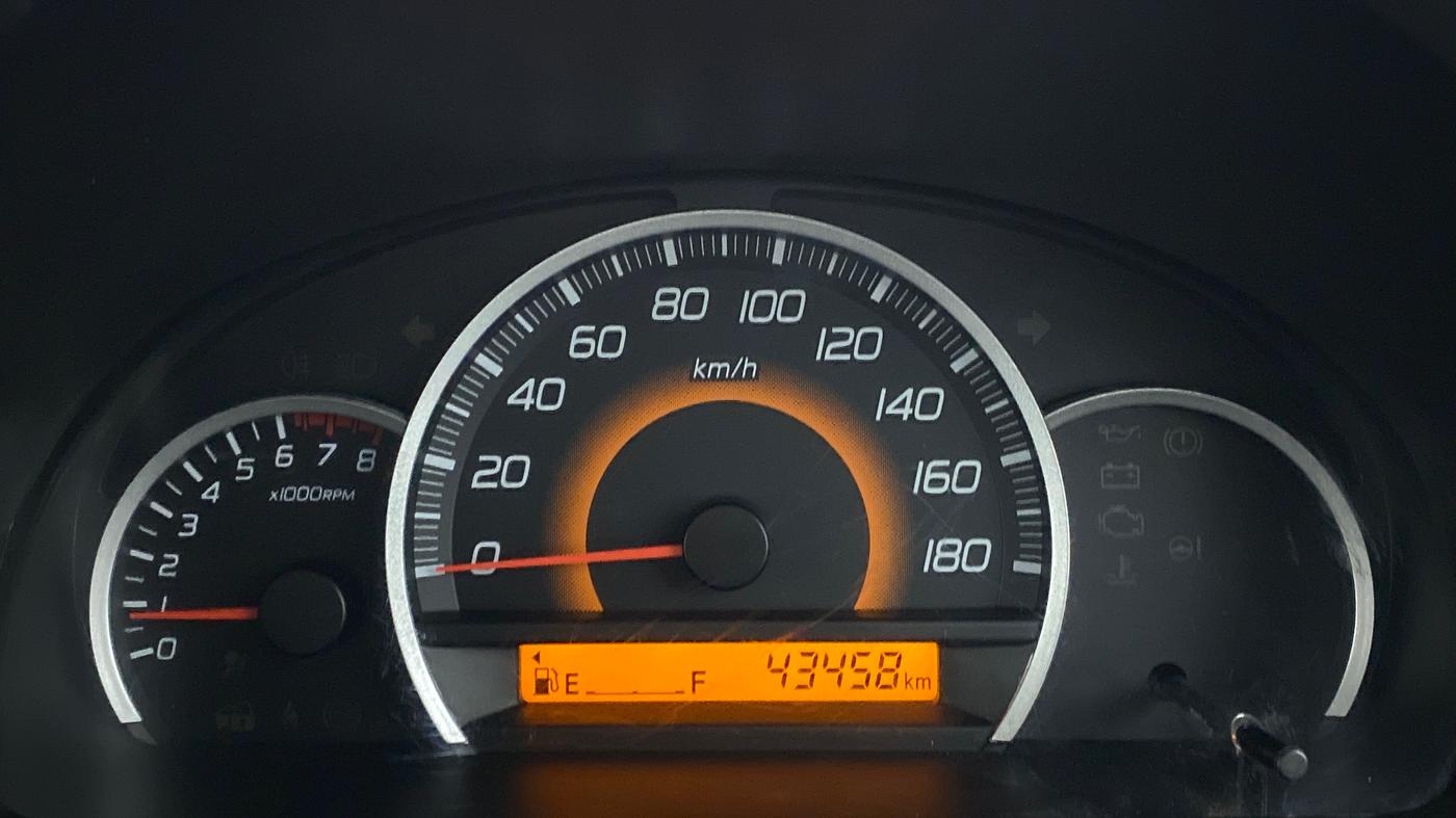 2016 Maruti Wagon R 1.0 VXI, Petrol, Manual, 43,459 km, Odometer Image