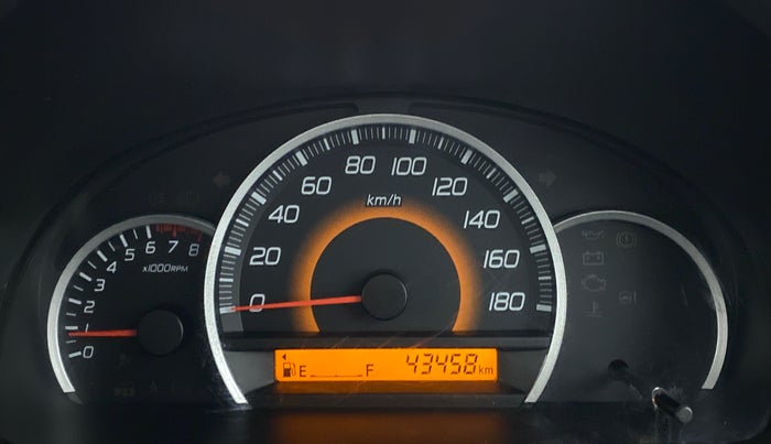 2016 Maruti Wagon R 1.0 VXI, Petrol, Manual, 43,459 km, Odometer Image