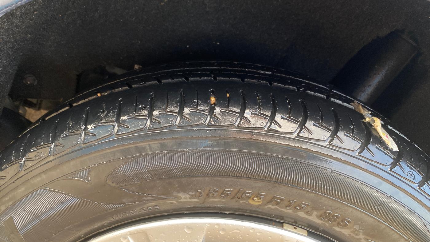 2016 Maruti Baleno DELTA CVT PETROL 1.2, Petrol, Automatic, 55,256 km, Left Rear Tyre Tread