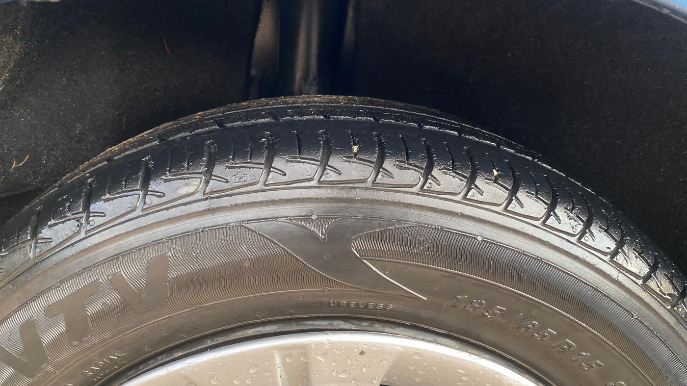 2016 Maruti Baleno DELTA CVT PETROL 1.2, Petrol, Automatic, 55,256 km, Right Rear Tyre Tread