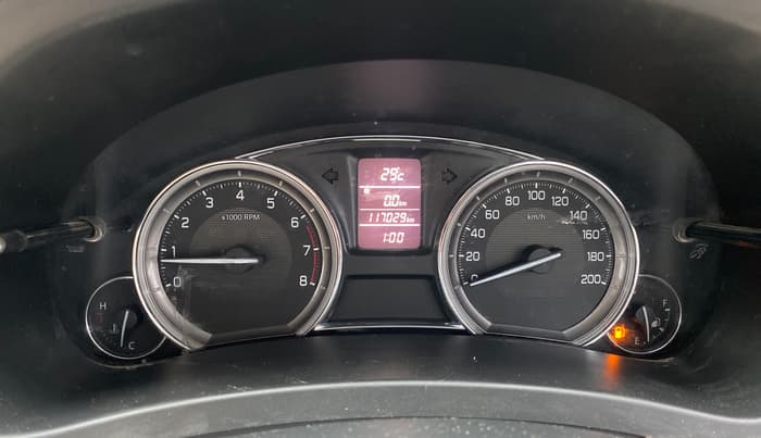 2017 Maruti Ciaz VXI+, Petrol, Manual, 1,17,029 km, Odometer Image