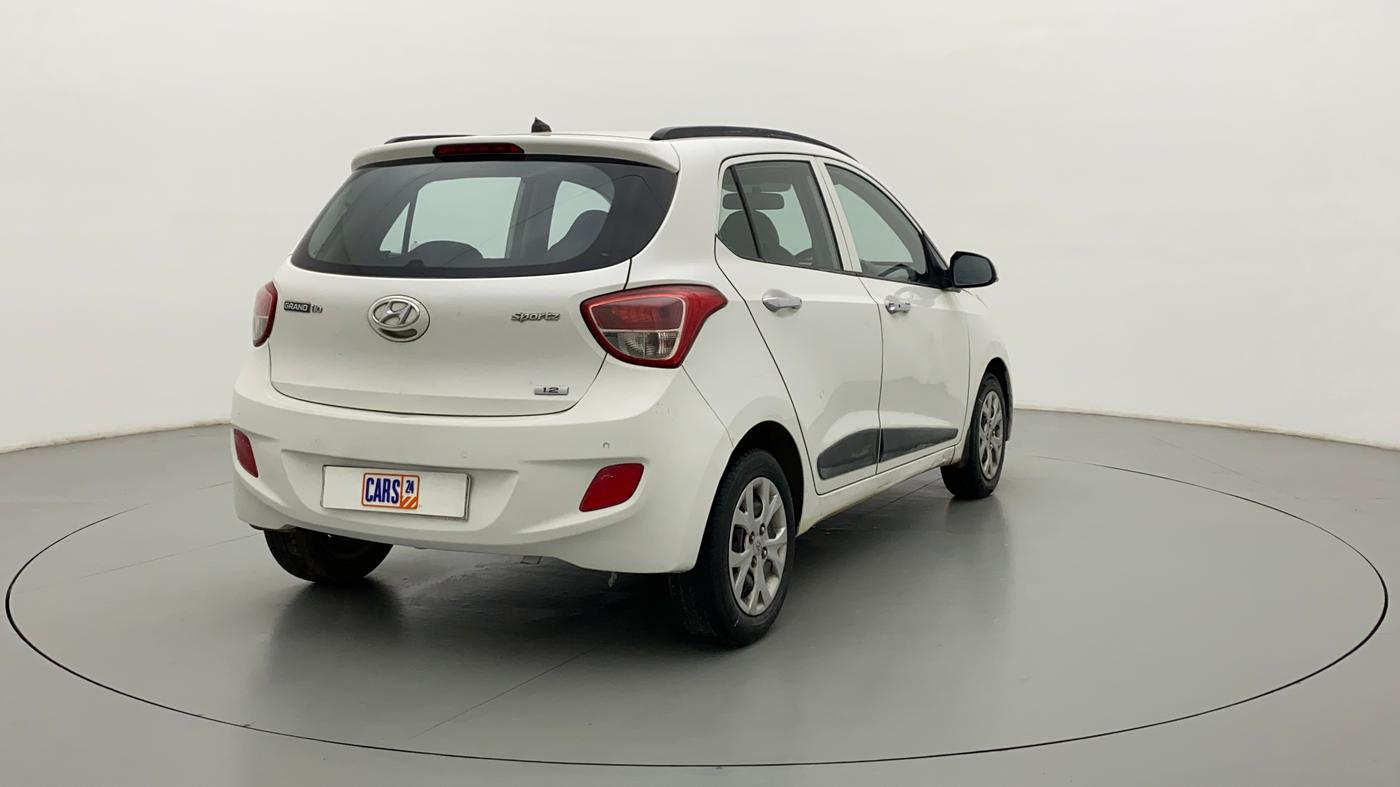 2014 Hyundai Grand i10 SPORTZ 1.2 KAPPA VTVT, Petrol, Manual, 44,782 km, Right Back Diagonal