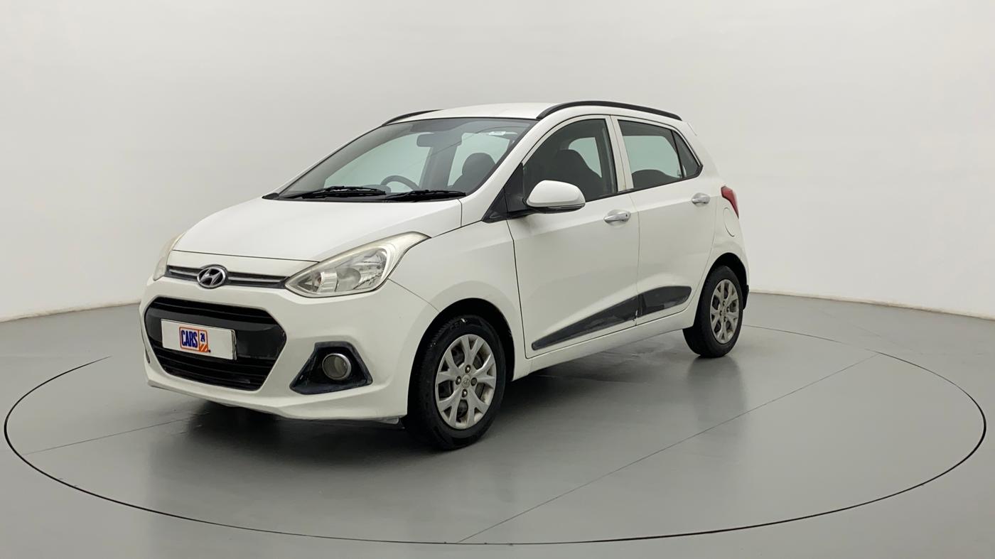 2014 Hyundai Grand i10 SPORTZ 1.2 KAPPA VTVT, Petrol, Manual, 44,782 km, Left Front Diagonal