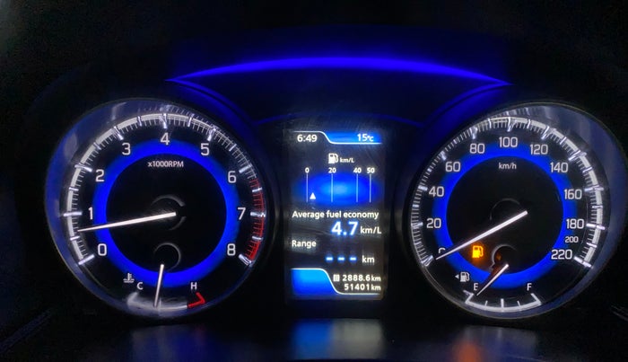 2018 Maruti Baleno ALPHA PETROL 1.2, Petrol, Manual, 51,393 km, Odometer Image