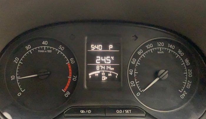 2016 Skoda Rapid 1.6 MPI STYLE PLUS AT, Petrol, Automatic, 87,383 km, Odometer Image