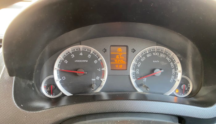 2013 Maruti Swift ZXI, Petrol, Manual, 75,340 km, Odometer Image