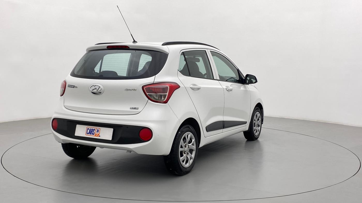 2017 Hyundai Grand i10 Sportz(O) 1.2 MT, Petrol, Manual, 61,081 km, Right Back Diagonal