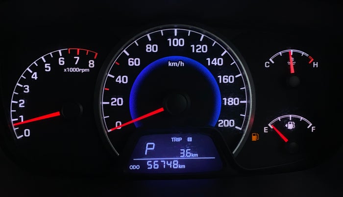 2014 Hyundai Grand i10 ASTA AT 1.2 KAPPA VTVT, Petrol, Automatic, 56,745 km, Odometer Image