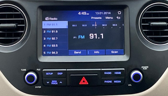 2019 Hyundai Grand i10 ASTA 1.2 VTVT, Petrol, Manual, 44,848 km, Infotainment System