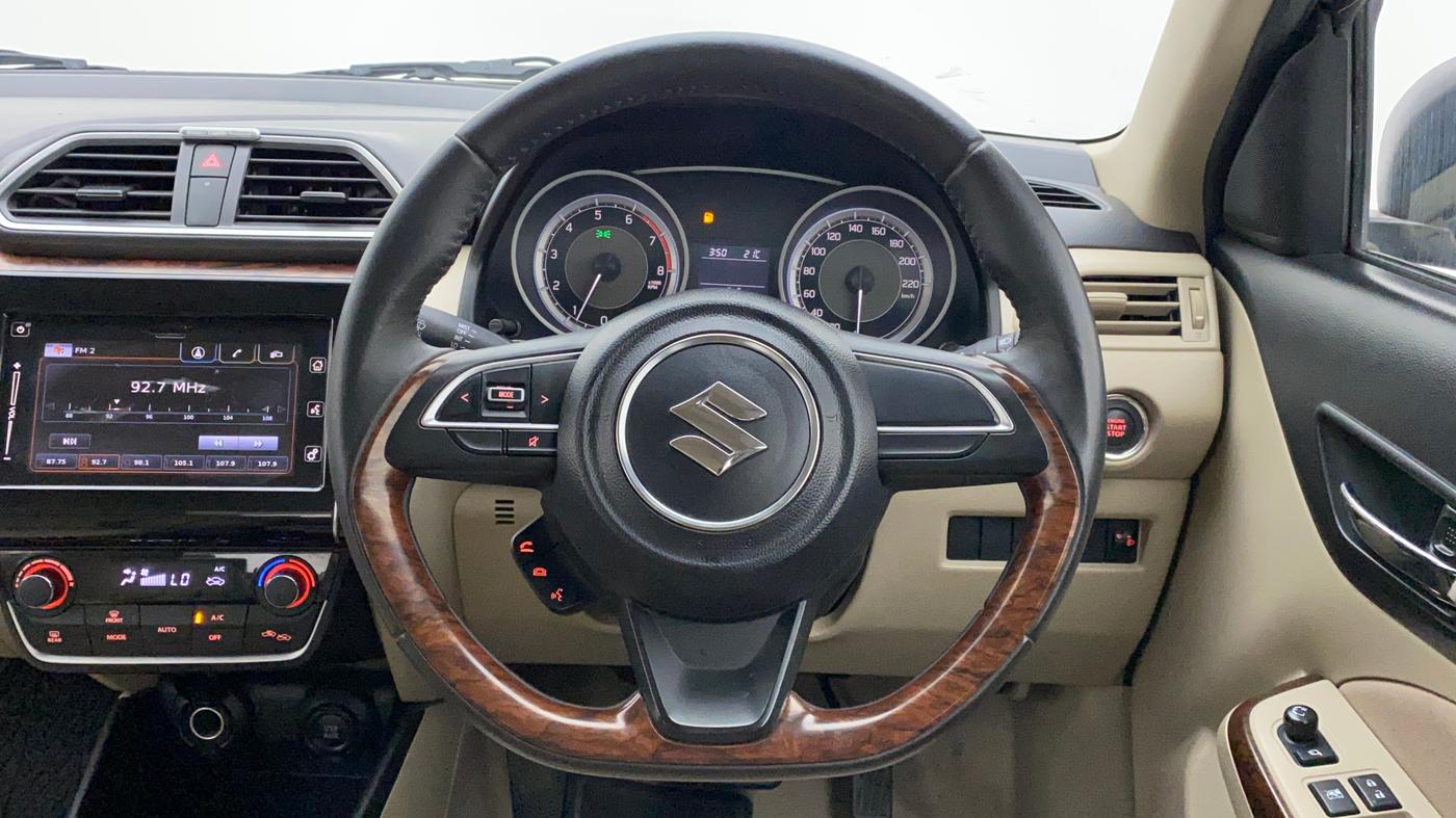 2019 Maruti Dzire ZXI PLUS AMT, Petrol, Automatic, 42,001 km, Steering Wheel Close Up