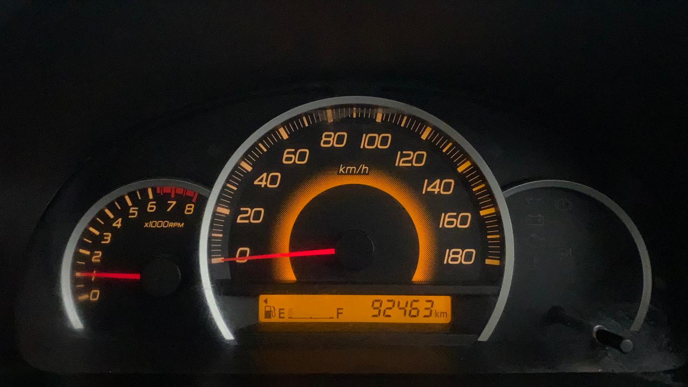 2014 Maruti Wagon R 1.0 VXI, Petrol, Manual, 92,463 km, Odometer Image