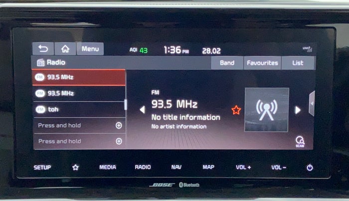 2019 KIA SELTOS GTX+ 1.4 MT, Petrol, Manual, 13,171 km, Infotainment System
