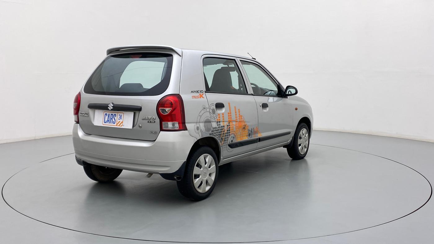 2013 Maruti Alto K10 VXI MUSIK EDITION, Petrol, Manual, 39,061 km, Right Back Diagonal