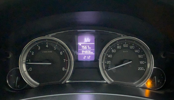 2015 Maruti Ciaz VXI+, Petrol, Manual, 94,950 km, Odometer Image
