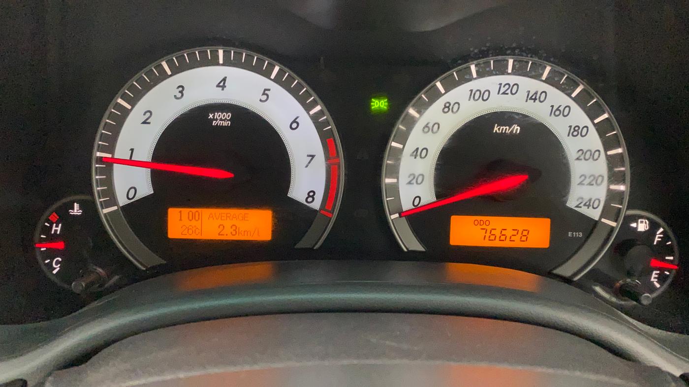 2012 Toyota Corolla Altis GL PETROL, Petrol, Manual, 76,628 km, Odometer Image