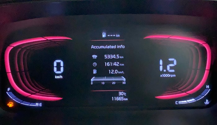 2022 KIA CARENS PRESTIGE PLUS 1.4 PETROL 7 STR, Petrol, Manual, 11,665 km, Odometer Image