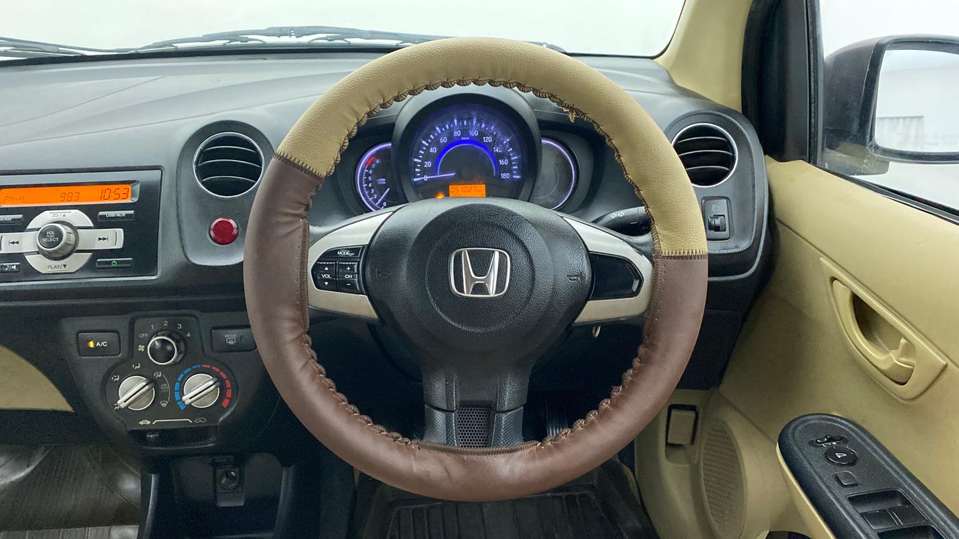 2015 Honda Brio 1.2 S MT I VTEC, Petrol, Manual, 51,078 km, Steering Wheel Close Up