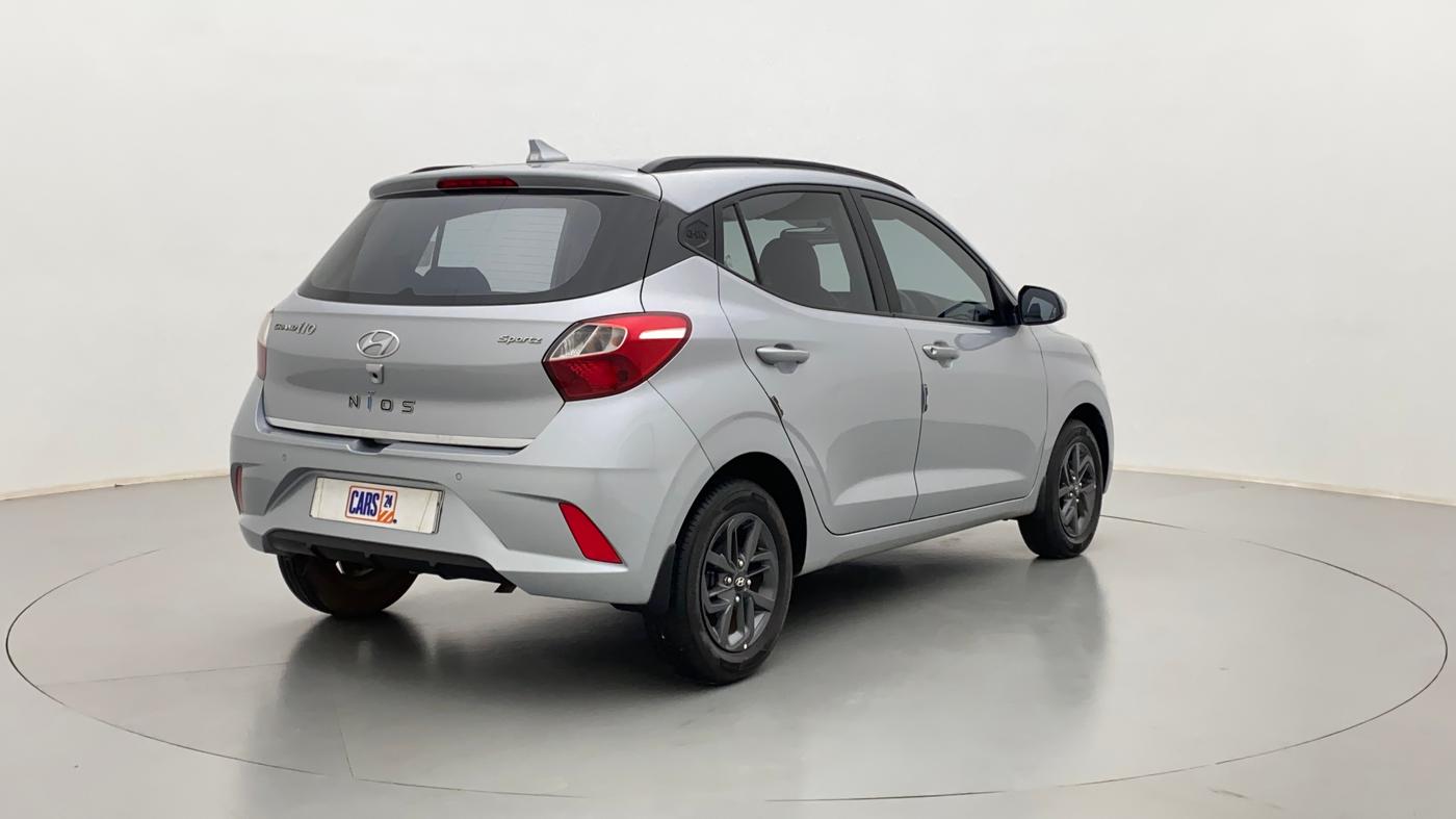 2020 Hyundai GRAND I10 NIOS SPORTZ PETROL, Petrol, Manual, 8,222 km, Right Back Diagonal