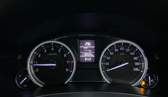 2015 Maruti Ciaz ZXI+, Petrol, Manual, 1,19,022 km, Odometer Image