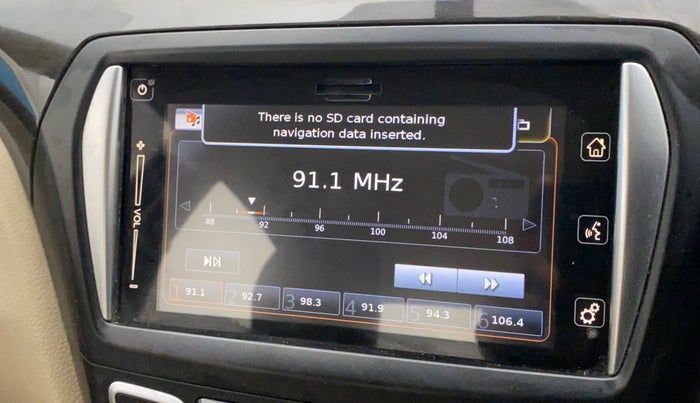 2015 Maruti Ciaz ZXI+, Petrol, Manual, 1,19,022 km, Infotainment system - GPS Card not working/missing