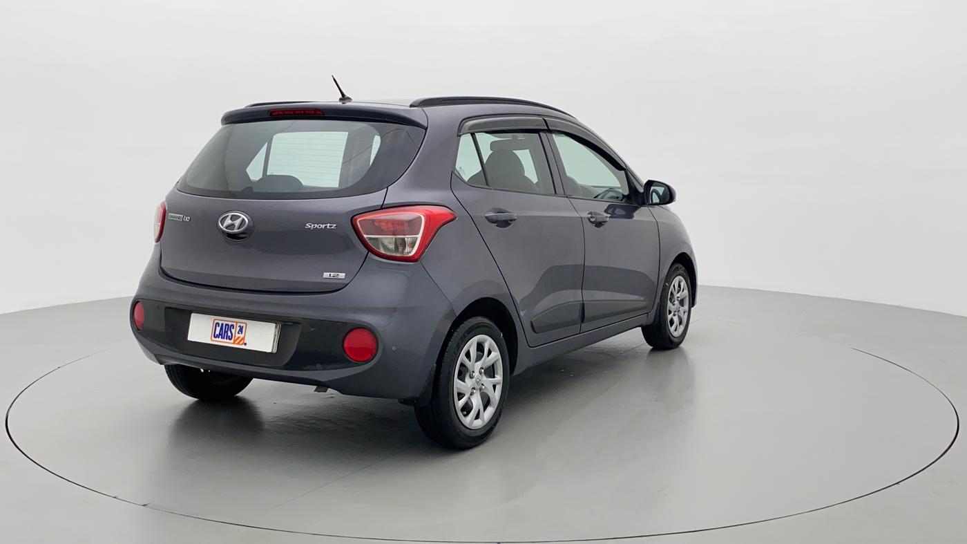 2017 Hyundai Grand i10 Sportz(O) 1.2 MT, Petrol, Manual, 63,901 km, Right Back Diagonal