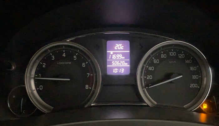 2014 Maruti Ciaz VXI, Petrol, Manual, 50,619 km, Odometer Image