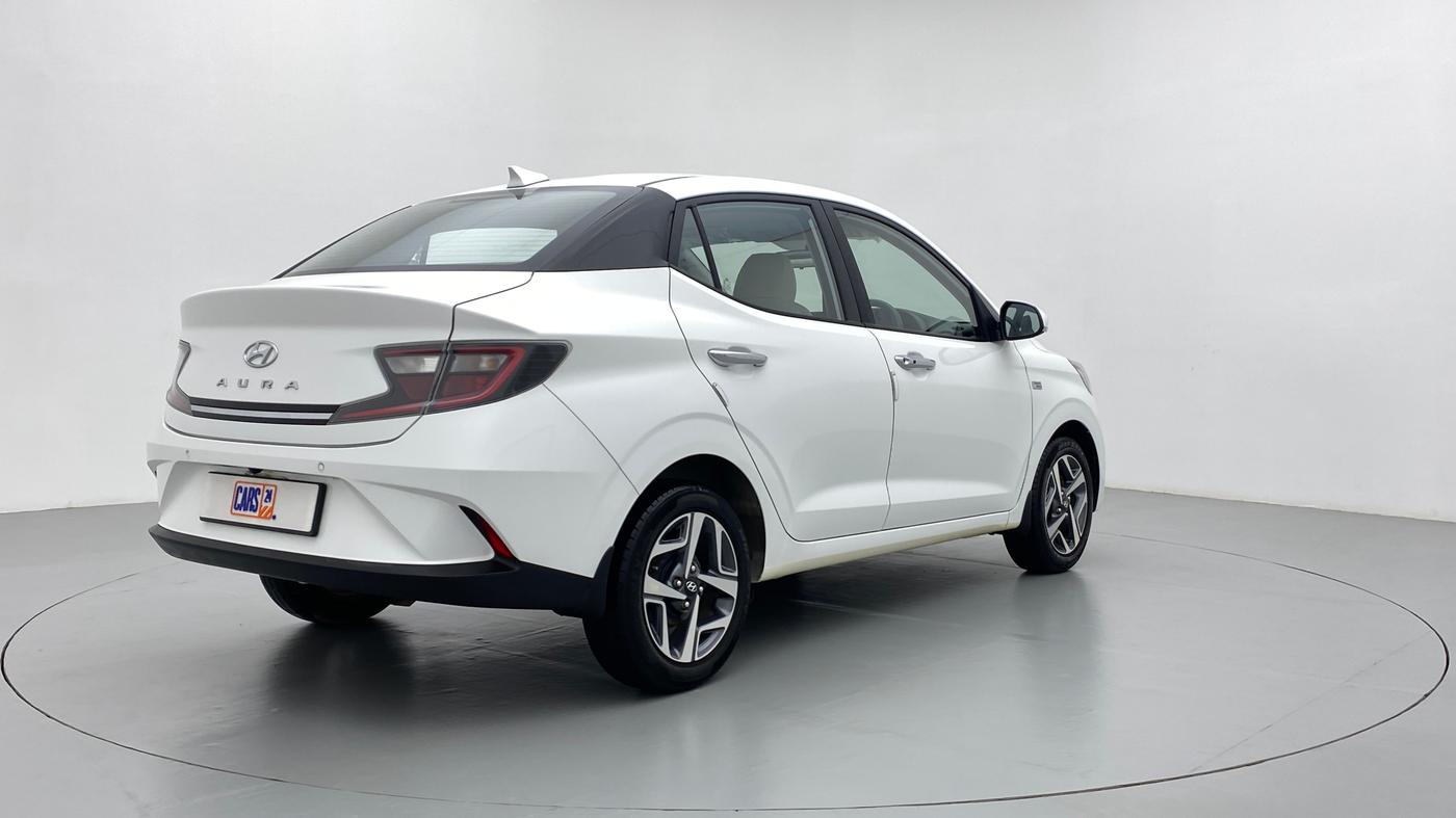2020 Hyundai AURA SX+ AT 1.2CRDI, Diesel, Automatic, 12,495 km, Right Back Diagonal