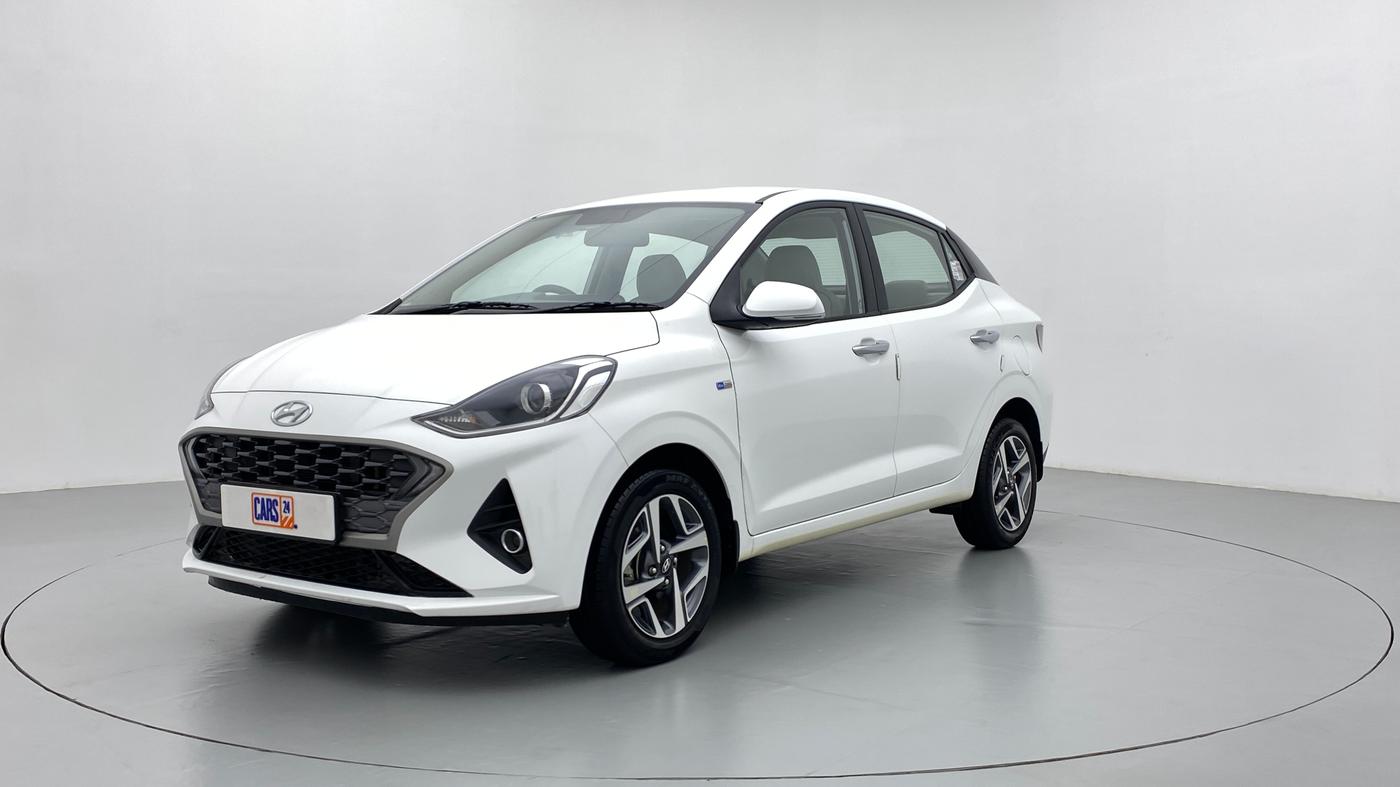 2020 Hyundai AURA SX+ AT 1.2CRDI, Diesel, Automatic, 12,495 km, Left Front Diagonal