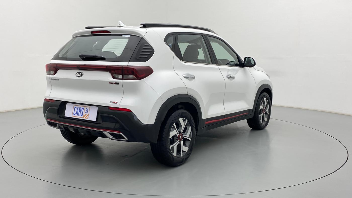 2020 KIA SONET GTX PLUS DCT 1.0, Petrol, Automatic, 10,977 km, Right Back Diagonal