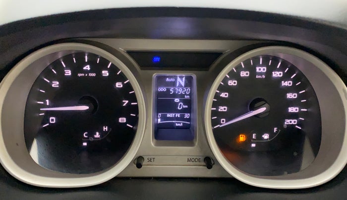 2017 Tata Tiago XZA PETROL, Petrol, Automatic, 57,920 km, Odometer Image