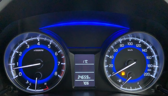2019 Maruti Baleno DELTA 1.2 K12, Petrol, Manual, 34,798 km, Odometer Image