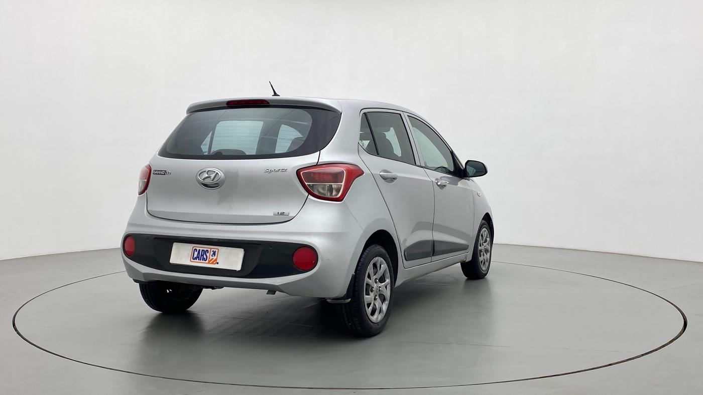 2017 Hyundai Grand i10 SPORTZ 1.2 KAPPA VTVT, Petrol, Manual, 1,00,413 km, Right Back Diagonal