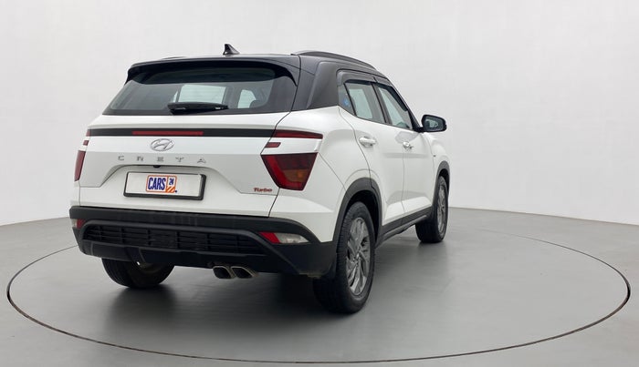 2020 Hyundai Creta SX (O) 1.4 TURBO DCT DUAL TONE, Petrol, Automatic, 30,886 km, Right Back Diagonal