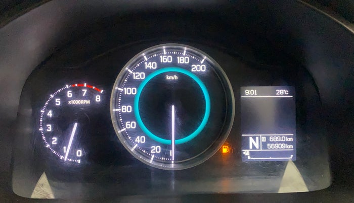 2017 Maruti IGNIS DELTA 1.2 AMT, Petrol, Automatic, 56,874 km, Odometer Image