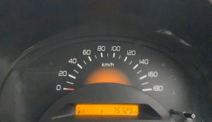 2013 Maruti Wagon R 1.0 LXI, Petrol, Manual, 75,729 km, Odometer Image