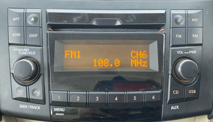 2015 Maruti Swift Dzire VDI ABS, Diesel, Manual, 17,558 km, Infotainment System