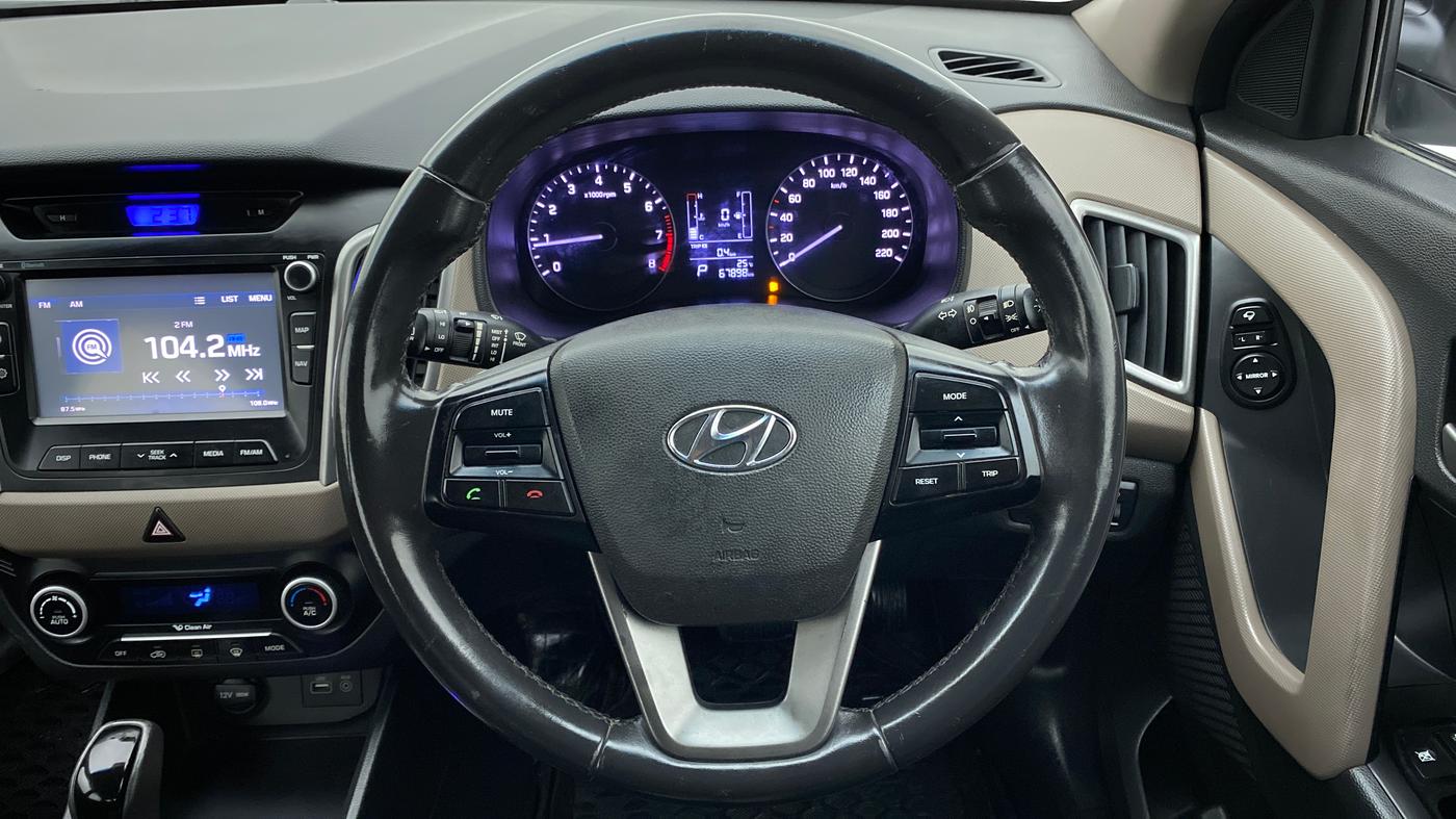 2016 Hyundai Creta 1.6 SX PLUS AUTO PETROL, Petrol, Automatic, 68,317 km, Steering Wheel Close Up