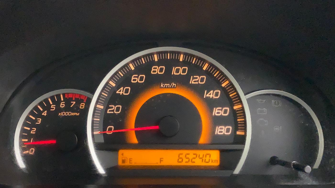 2014 Maruti Wagon R 1.0 VXI, Petrol, Manual, 65,240 km, Odometer Image
