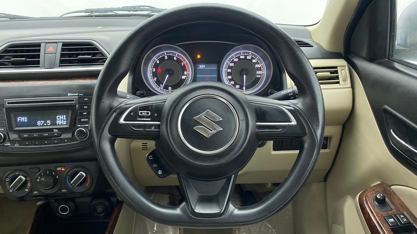 2018 Maruti Dzire VXI, Petrol, Manual, 66,475 km, Steering Wheel Close Up
