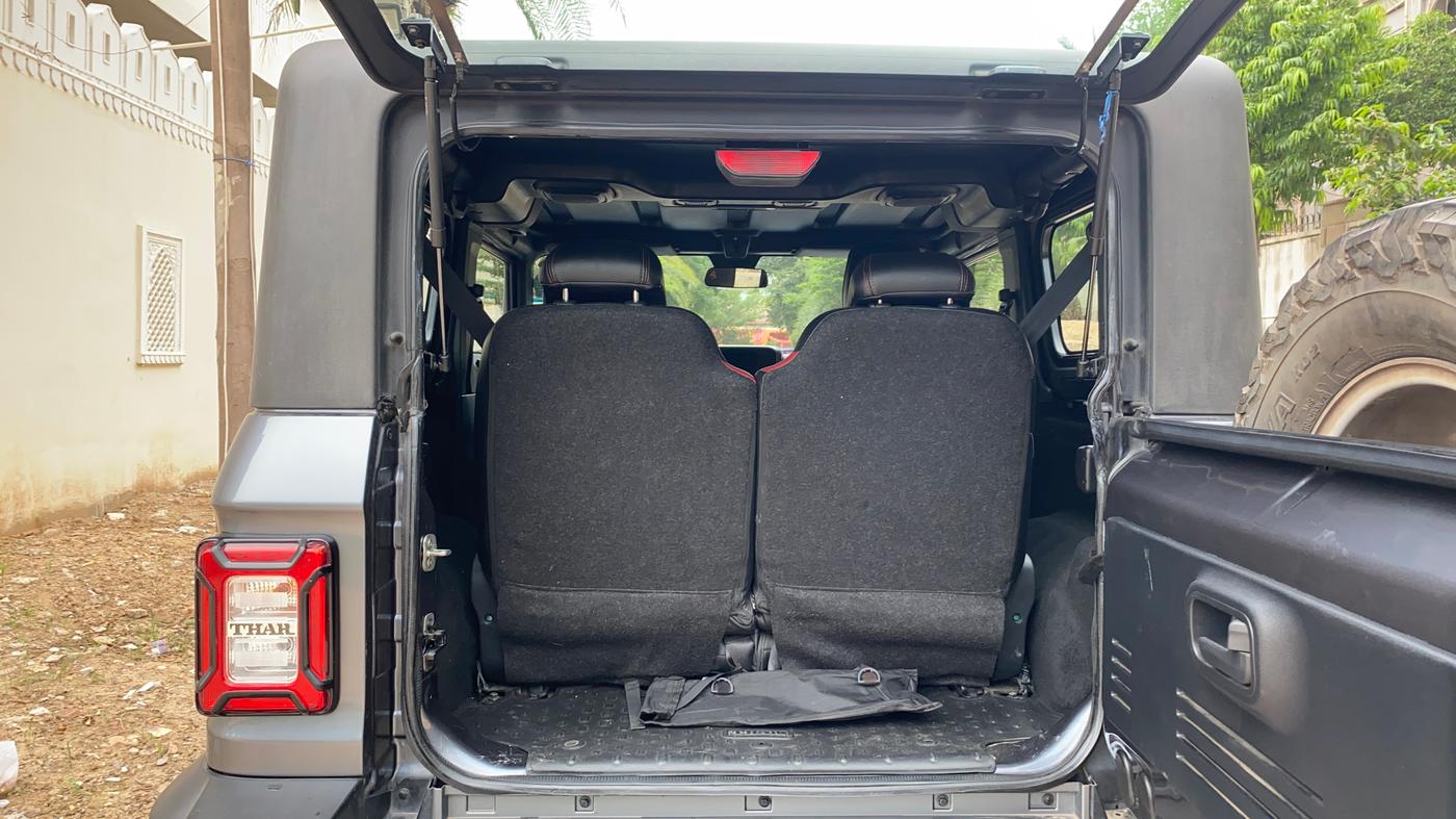 2021 Mahindra Thar LX HT PETROL 4WD MT, Petrol, Manual, 44,544 km, Boot Inside