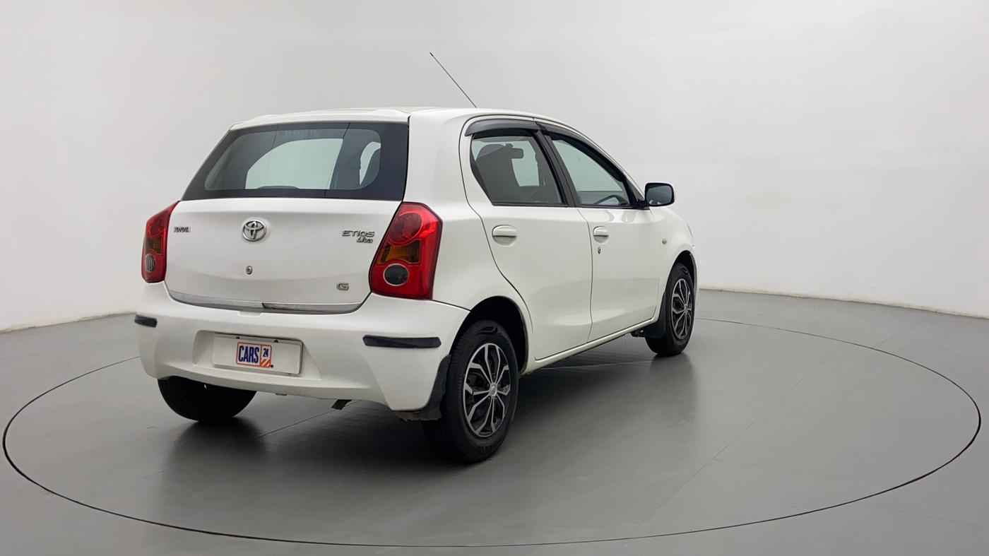 2011 Toyota Etios Liva G, Petrol, Manual, 28,822 km, Right Back Diagonal