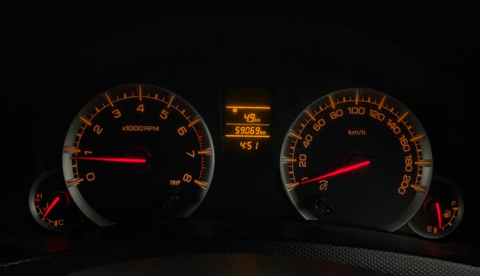 2017 Maruti Swift VXI, Petrol, Manual, 59,068 km, Odometer Image