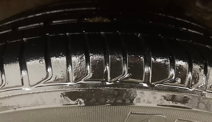2014 Hyundai Xcent SX AT 1.2 (O), Petrol, Automatic, 55,436 km, Left Rear Tyre Tread