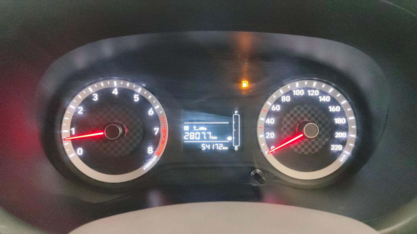 2020 Hyundai AURA S 1.2, Petrol, Manual, 54,167 km, Odometer Image